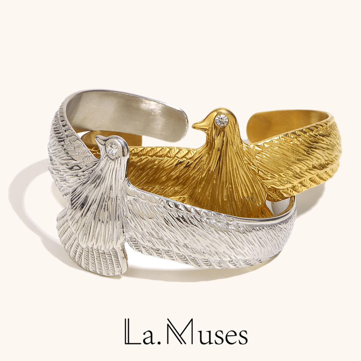 La. Muses Zircon Eye Bird Shap - đánh giá và giá Vintage Fashion La