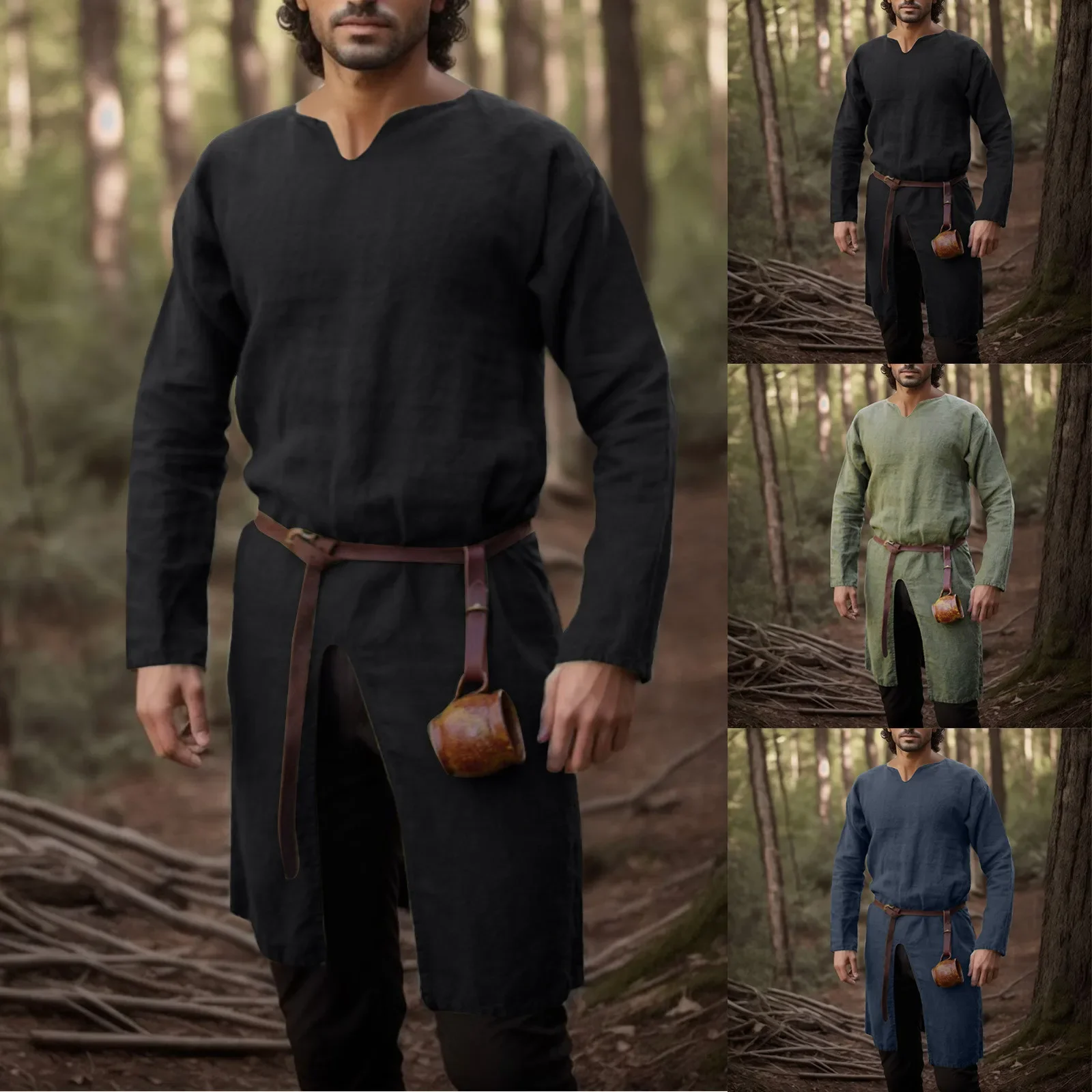 Medieval Men's Pirate Costume  - đánh giá và giá Vintage Victorian Fashion