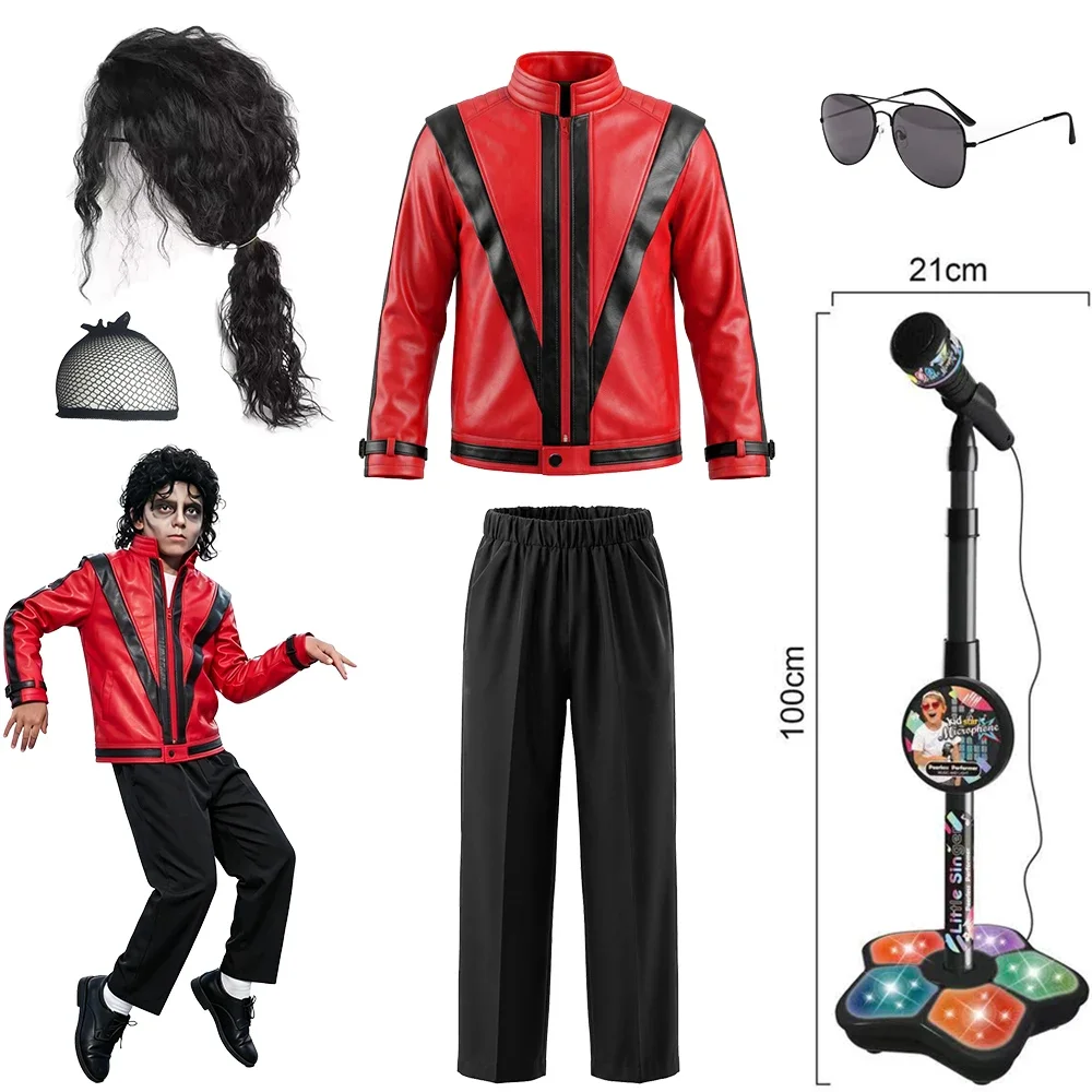 Boys Michael Red Leather Jacke - đánh giá và giá Vintage Victorian Fashion