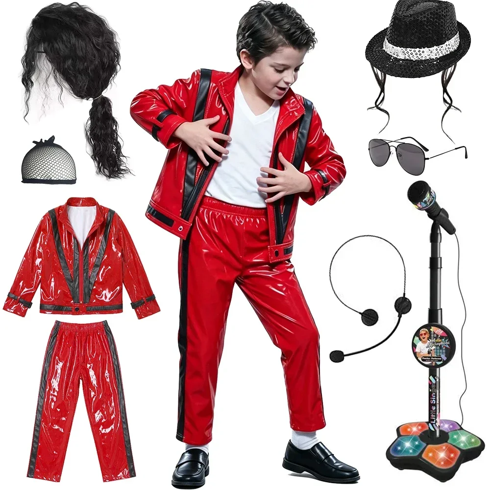 Boys Michael Red Leather Jacke - đánh giá và giá Vintage Victorian Fashion