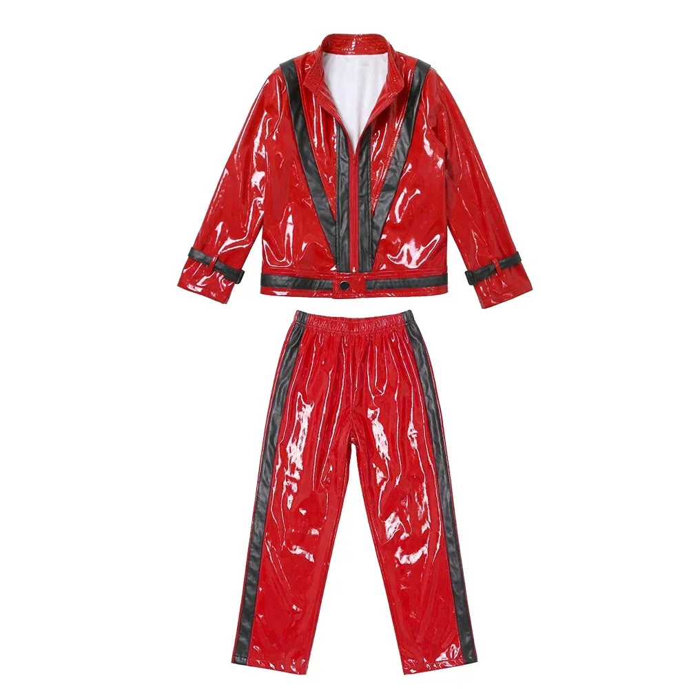 Boys Michael Red Leather Jacke - đánh giá và giá Vintage Victorian Fashion